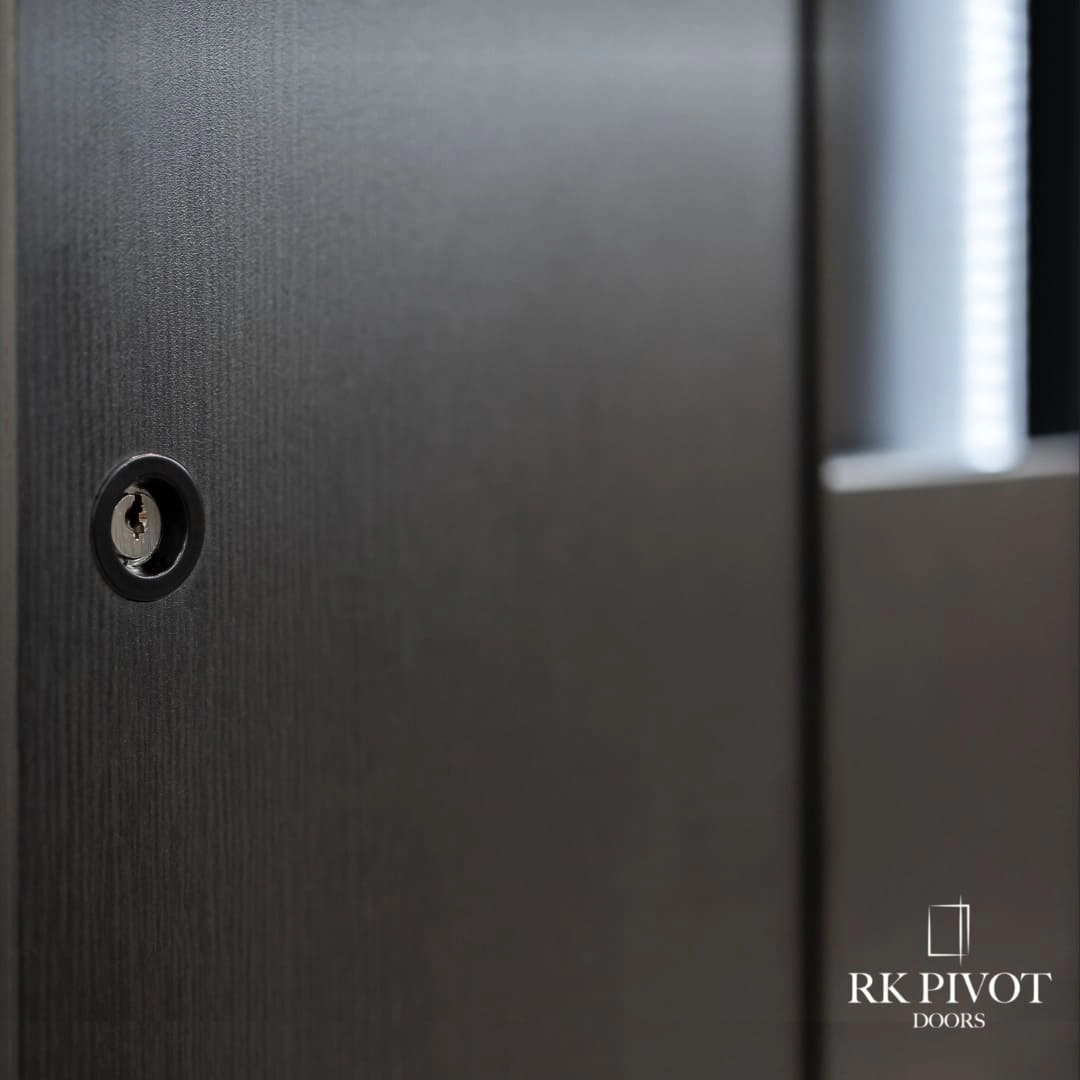 Black aluminum windows with slim profiles on modern Oakville residence