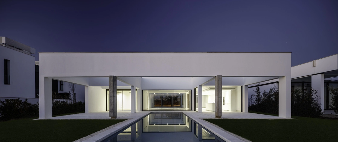 Modern aluminum window installation in luxury home